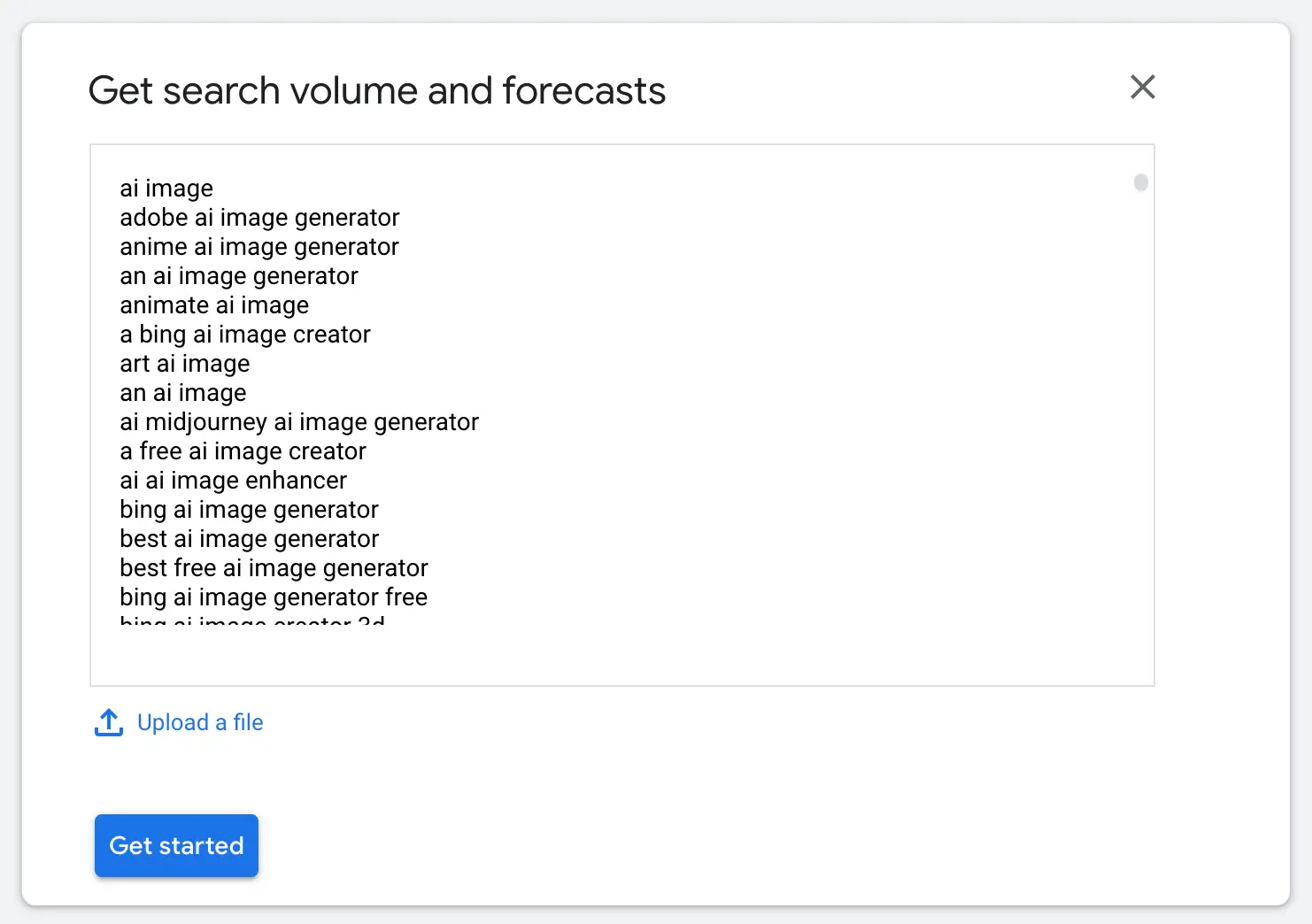 Get search volume